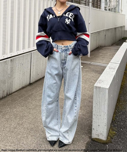 BACK TO THE FIELD（バック トゥー ザ フィールド）の「【MLB】配色ロゴZIPパーカー（パーカー・レディース・ネイビー/ブラック/ブラウン・FREE）」の13枚目の写真