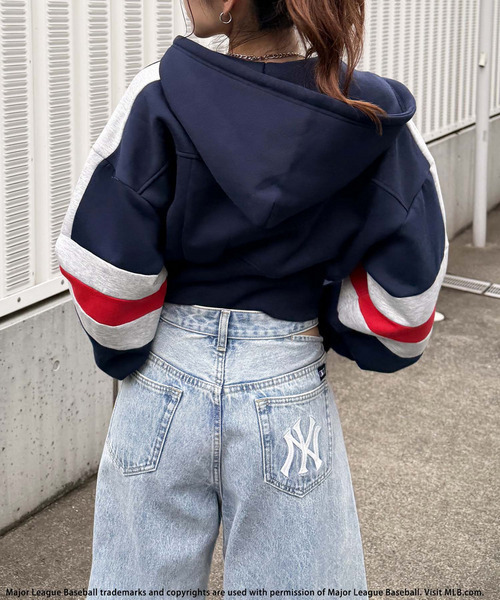 BACK TO THE FIELD（バック トゥー ザ フィールド）の「【MLB】配色ロゴZIPパーカー（パーカー・レディース・ネイビー/ブラック/ブラウン・FREE）」の15枚目の写真