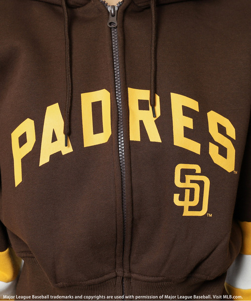 BACK TO THE FIELD（バック トゥー ザ フィールド）の「【MLB】配色ロゴZIPパーカー（パーカー・レディース・ネイビー/ブラック/ブラウン・FREE）」の4枚目の写真