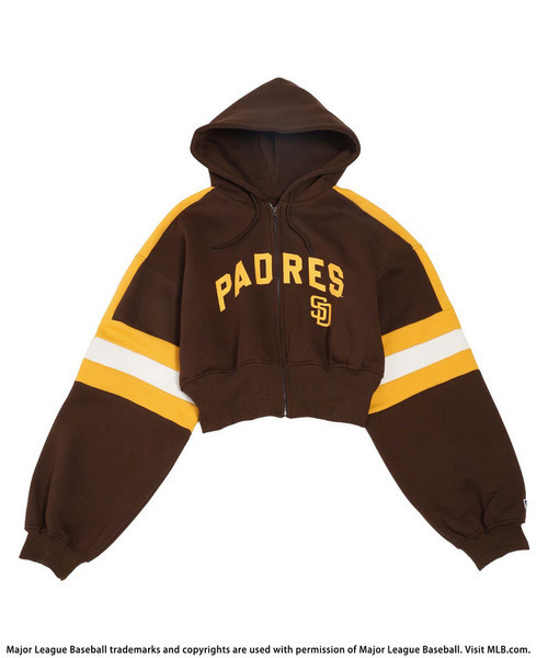 BACK TO THE FIELD（バック トゥー ザ フィールド）の「【MLB】配色ロゴZIPパーカー（パーカー・レディース・ネイビー/ブラック/ブラウン・FREE）」の6枚目の写真