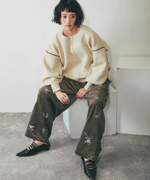 ANOTHER S（アナザーエス）の「ダンボールニットコクーンラインプルオーバー（ニット/セーター・レディース・アイボリー/グレー/ブラック・FREE）」の16枚目の写真