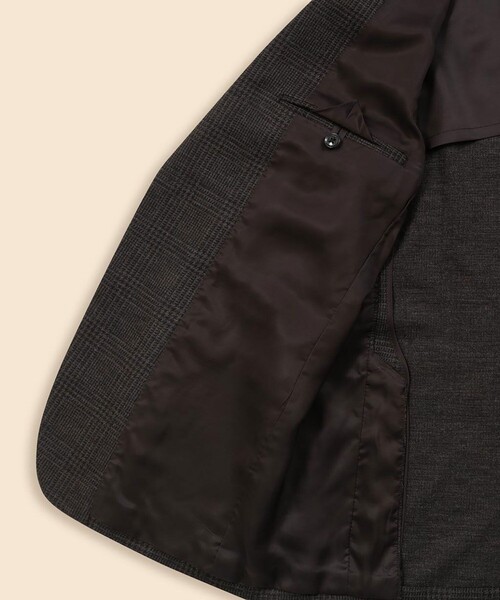 BROOKS BROTHERS(ブルックスブラザーズ)の「ウール ニット グレンチェック シングル2釦ジャケット Classic(テーラードジャケット・メンズ・チャコール/ブラウン・MEDIUM/SMALL/X-LARGE/LARGE)」の12枚目の写真