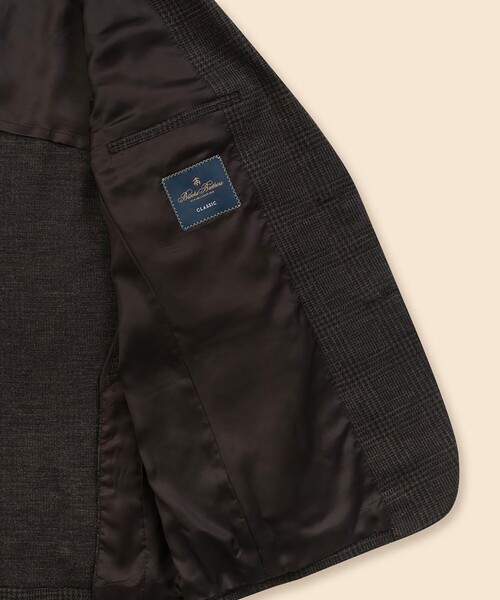 BROOKS BROTHERS(ブルックスブラザーズ)の「ウール ニット グレンチェック シングル2釦ジャケット Classic(テーラードジャケット・メンズ・チャコール/ブラウン・MEDIUM/SMALL/X-LARGE/LARGE)」の13枚目の写真