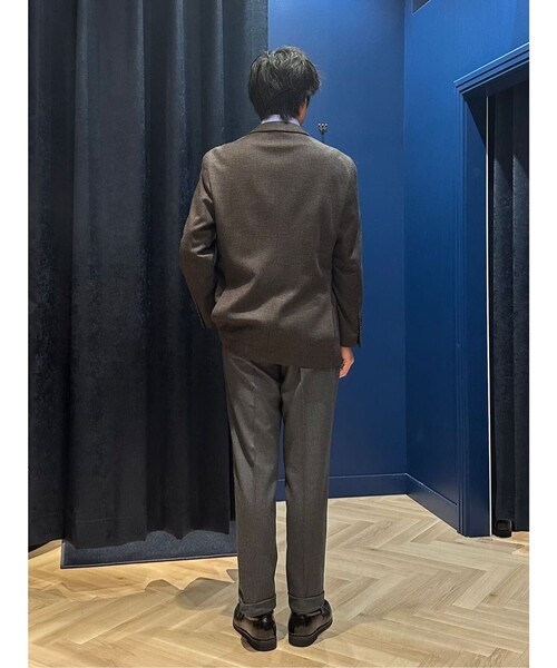 BROOKS BROTHERS(ブルックスブラザーズ)の「ウール ニット グレンチェック シングル2釦ジャケット Classic(テーラードジャケット・メンズ・チャコール/ブラウン・MEDIUM/SMALL/X-LARGE/LARGE)」の16枚目の写真