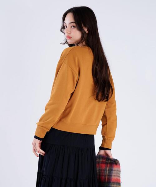 To b. by agnes b.(トゥービーバイアニエスベー)の「コットン ロゴ スウェットプルオーバー(スウェット・レディース・イエロー系その他・40/38)」の3枚目の写真