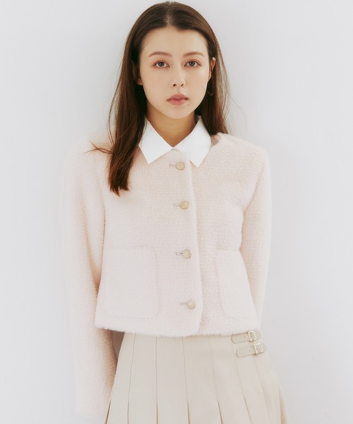 ◇スパンコールフェザーニットジャケット（ニット/セーター）｜JILL by
