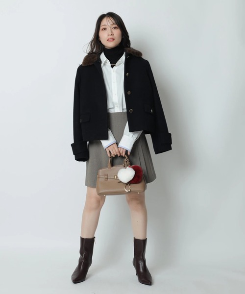Apuweiser-riche(アプワイザーリッシェ)の「ダブルラップスカート(スカート・レディース・ブラウン系その他・TALL/2/1/0)」の8枚目の写真