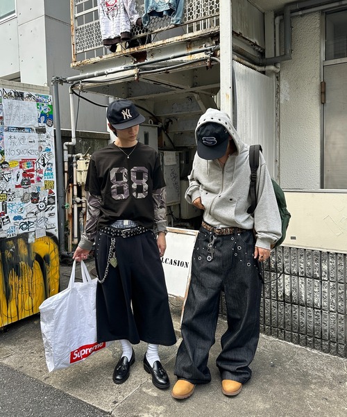 kutir(クティール)の「ASSORTED SUN FADED GROMMET ZIP HOODIE/アソートサンフェード加工ハトメジップフーディー(パーカー・メンズ・ネイビー/杢グレー/ブラック/カーキ・MEDIUM/LARGE)」の16枚目の写真