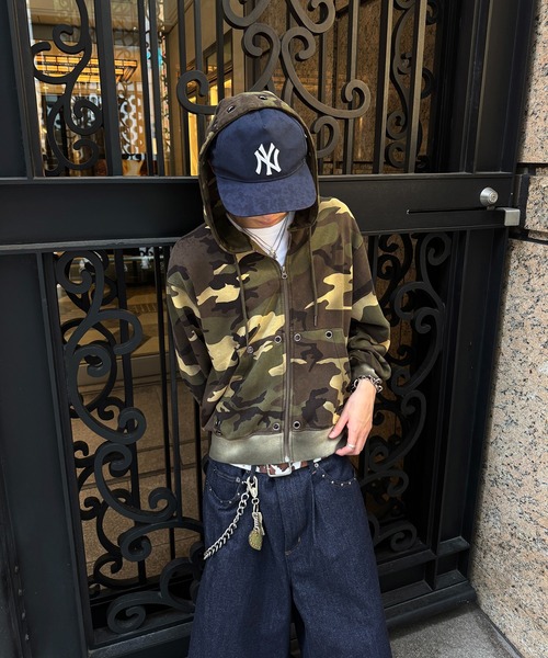 kutir(クティール)の「ASSORTED SUN FADED GROMMET ZIP HOODIE/アソートサンフェード加工ハトメジップフーディー(パーカー・メンズ・ネイビー/杢グレー/ブラック/カーキ・MEDIUM/LARGE)」の6枚目の写真