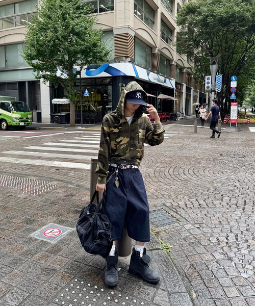 kutir(クティール)の「ASSORTED SUN FADED GROMMET ZIP HOODIE/アソートサンフェード加工ハトメジップフーディー(パーカー・メンズ・ネイビー/杢グレー/ブラック/カーキ・MEDIUM/LARGE)」の12枚目の写真