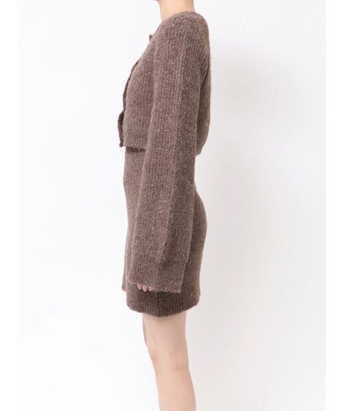 EVRIS（エヴリス）の「ワンポイントアンサンブルニットワンピース（ワンピース・レディース・ブラック/グリーン/ブラウン・FREE）」の8枚目の写真