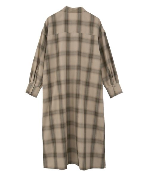 Green　Parks（グリーンパークス）の「ロングシャツワンピース（シャツワンピース・レディース・ベージュ系その他4/ブラック/ブラック系その他3・FREE）」の19枚目の写真