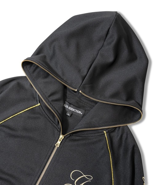 GALLIS ADDICTION（ガリスアディクション）の「GA GOLD刺繍 HOOD-JERSEY（パーカー・メンズ・ブラック/ホワイト・M/L）」の5枚目の写真