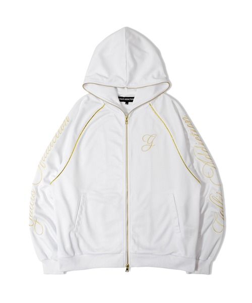 GALLIS ADDICTION（ガリスアディクション）の「GA GOLD刺繍 HOOD-JERSEY（パーカー・メンズ・ブラック/ホワイト・M/L）」の9枚目の写真