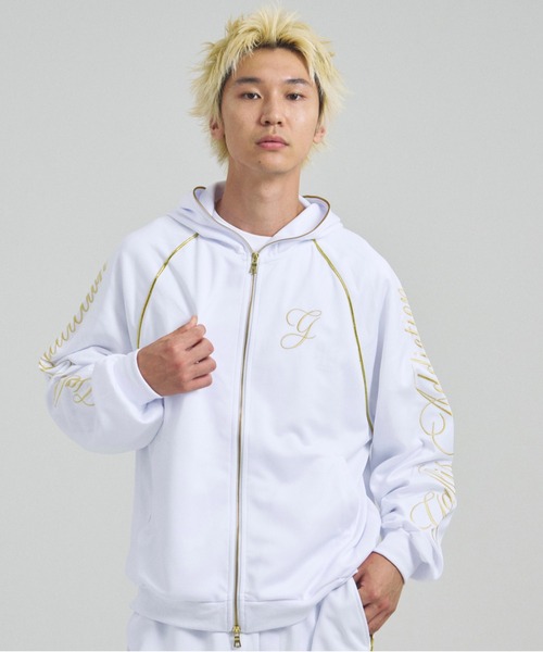 GALLIS ADDICTION（ガリスアディクション）の「GA GOLD刺繍 HOOD-JERSEY（パーカー・メンズ・ブラック/ホワイト・M/L）」の18枚目の写真