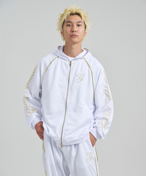 GALLIS ADDICTION（ガリスアディクション）の「GA GOLD刺繍 HOOD-JERSEY（パーカー・メンズ・ブラック/ホワイト・M/L）」の17枚目の写真