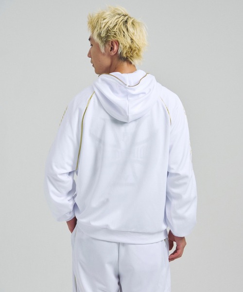 GALLIS ADDICTION（ガリスアディクション）の「GA GOLD刺繍 HOOD-JERSEY（パーカー・メンズ・ブラック/ホワイト・M/L）」の13枚目の写真