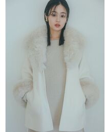 SNIDEL | ファーケープコート(チェスターコート)