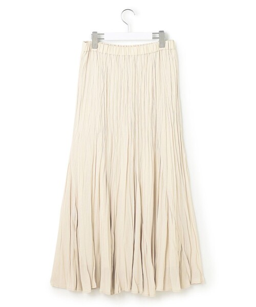 セール】【洗える】クラッシュ プリーツ ジョーゼット スカート