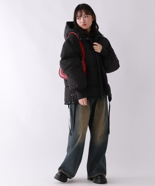 repipi armario（レピピ アルマリオ）の「【保温・軽量】エアサーマルフードブルゾン（ブルゾン・キッズ・アイボリー/ブラック/その他・SMALL/MEDIUM/LARGE）」の8枚目の写真