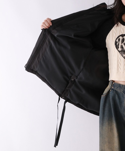 repipi armario（レピピ アルマリオ）の「【保温・軽量】エアサーマルフードブルゾン（ブルゾン・キッズ・アイボリー/ブラック/その他・SMALL/MEDIUM/LARGE）」の21枚目の写真