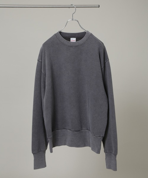 Healthknit(ヘルスニット)の「Healthknit/別注 Pigment Classic Sweat(Tシャツ/カットソー・メンズ・ブラック/モカ/ネイビー・L/M)」の2枚目の写真