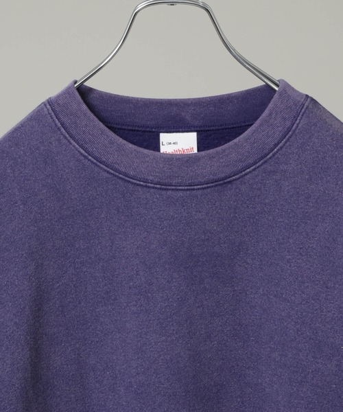 Healthknit(ヘルスニット)の「Healthknit/別注 Pigment Classic Sweat(Tシャツ/カットソー・メンズ・ブラック/モカ/ネイビー・L/M)」の5枚目の写真