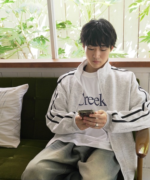 Beno（ビーノ）の「ライントラックジャケット（ブルゾン・メンズ・オートミール/ブラック・MEDIUM/LARGE/X-LARGE）」の10枚目の写真