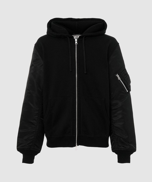 REIGNING CHAMP」COTTON NYLON CUSTMIZED HOODIE（パーカー