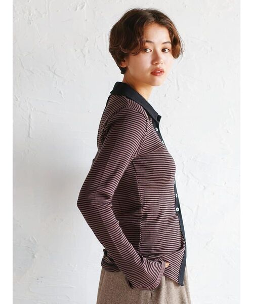 FIKA.(フィーカ)の「Prib Cardigan(カーディガン/ボレロ・レディース・グレー系/アイボリー/ブラウン/ワインレッド/エンジ・FREE)」の7枚目の写真