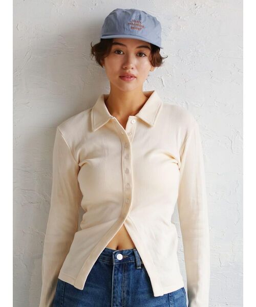 FIKA.(フィーカ)の「Prib Cardigan(カーディガン/ボレロ・レディース・グレー系/アイボリー/ブラウン/ワインレッド/エンジ・FREE)」の13枚目の写真