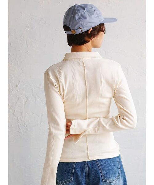 FIKA.(フィーカ)の「Prib Cardigan(カーディガン/ボレロ・レディース・グレー系/アイボリー/ブラウン/ワインレッド/エンジ・FREE)」の16枚目の写真
