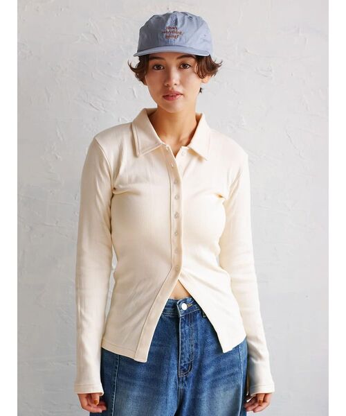 FIKA.(フィーカ)の「Prib Cardigan(カーディガン/ボレロ・レディース・グレー系/アイボリー/ブラウン/ワインレッド/エンジ・FREE)」の18枚目の写真