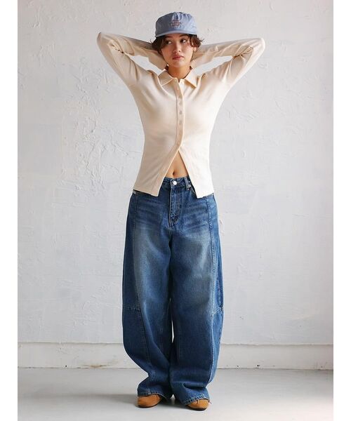 FIKA.(フィーカ)の「Prib Cardigan(カーディガン/ボレロ・レディース・グレー系/アイボリー/ブラウン/ワインレッド/エンジ・FREE)」の19枚目の写真