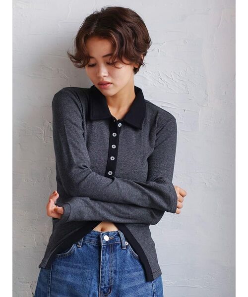 FIKA.(フィーカ)の「Prib Cardigan(カーディガン/ボレロ・レディース・グレー系/アイボリー/ブラウン/ワインレッド/エンジ・FREE)」の20枚目の写真