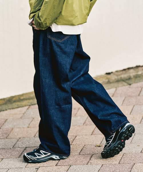 即発送♬デニムパンツ 29 サイドスリットビジューデニムパンツ/MAJESTIC LEGON(マジェスティック