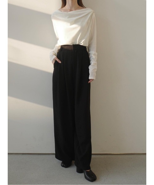 amel(エイメル)の「ブークレタックパンツ / ブラック(その他パンツ・レディース・ブラック・FREE)」の5枚目の写真