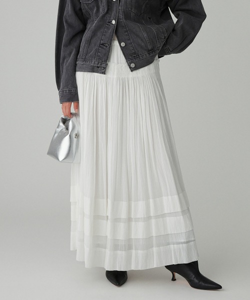 BABYLONE(バビロン)の「コットンボリュームスカート(スカート・レディース・ホワイト/ブラック・フリー)」の2枚目の写真