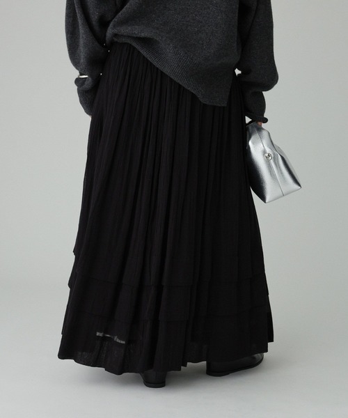 BABYLONE(バビロン)の「コットンボリュームスカート(スカート・レディース・ホワイト/ブラック・フリー)」の9枚目の写真