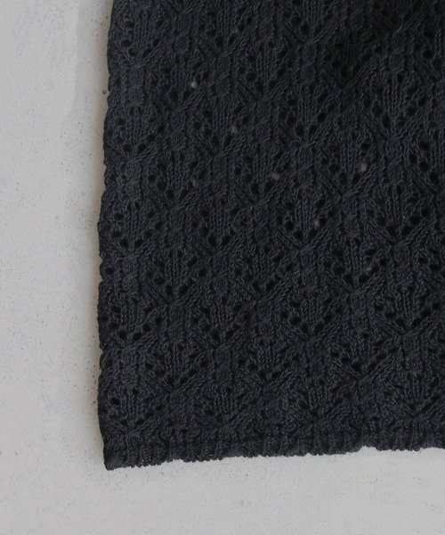 CLEIO(クレイオ)の「【CLEIO】2WAY透かし編み袖フレアトップス 2WAY OPENWORK SLEEVE FLARE TOP/986-14612(カーディガン/ボレロ・レディース・ブラック/アイボリー・FREE)」の3枚目の写真