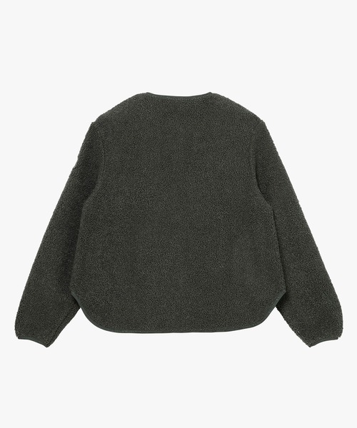 AIGLE（エーグル）の「ショートシェルパ テリー ノーカラージャケット（ブルゾン・レディース・ホワイト/グレー・38/36/40/34）」の20枚目の写真