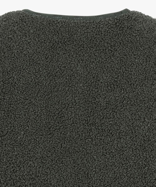 AIGLE（エーグル）の「ショートシェルパ テリー ノーカラージャケット（ブルゾン・レディース・ホワイト/グレー・38/36/40/34）」の14枚目の写真