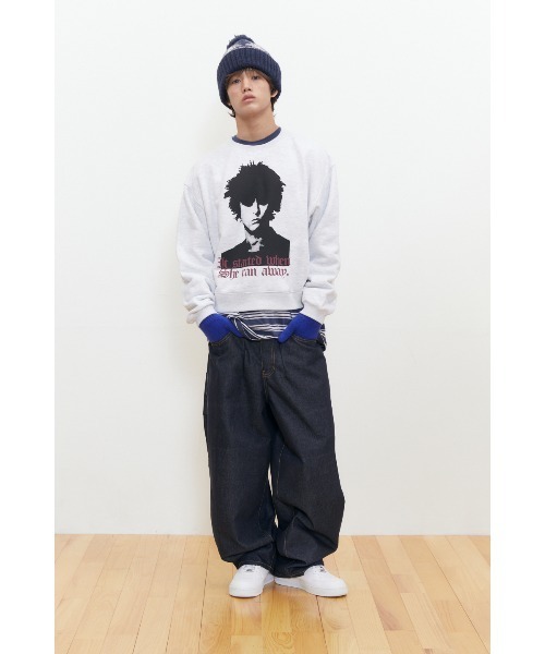 KEYMISERY(キーミザリー)の「A'GEM/9 × .kom 『KEYMISERY/キーミザリー』 HUMAN PRINT CROP SWEATSHIRT/ヒューマンプリントデザイン クロップ スウェットシャツ(スウェット・メンズ・ブラック/ライトグレー・S)」の11枚目の写真