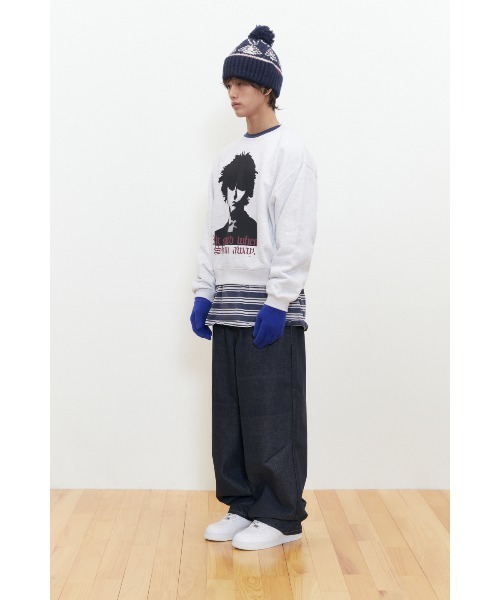 KEYMISERY(キーミザリー)の「A'GEM/9 × .kom 『KEYMISERY/キーミザリー』 HUMAN PRINT CROP SWEATSHIRT/ヒューマンプリントデザイン クロップ スウェットシャツ(スウェット・メンズ・ブラック/ライトグレー・S)」の13枚目の写真