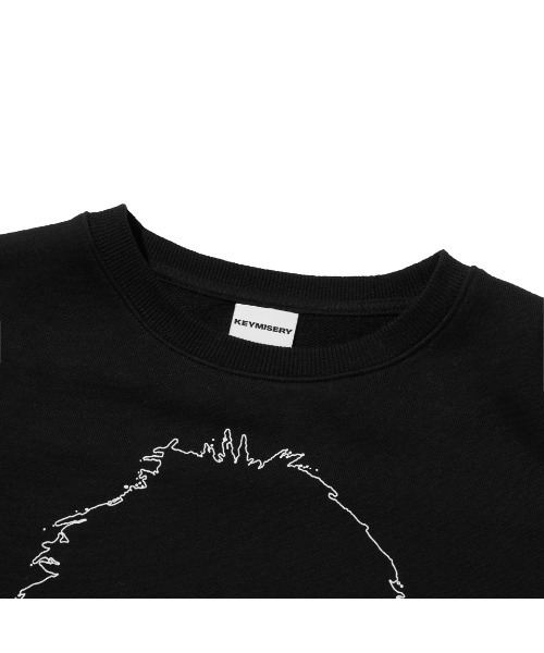 KEYMISERY(キーミザリー)の「A'GEM/9 × .kom 『KEYMISERY/キーミザリー』 HUMAN PRINT CROP SWEATSHIRT/ヒューマンプリントデザイン クロップ スウェットシャツ(スウェット・メンズ・ブラック/ライトグレー・S)」の20枚目の写真