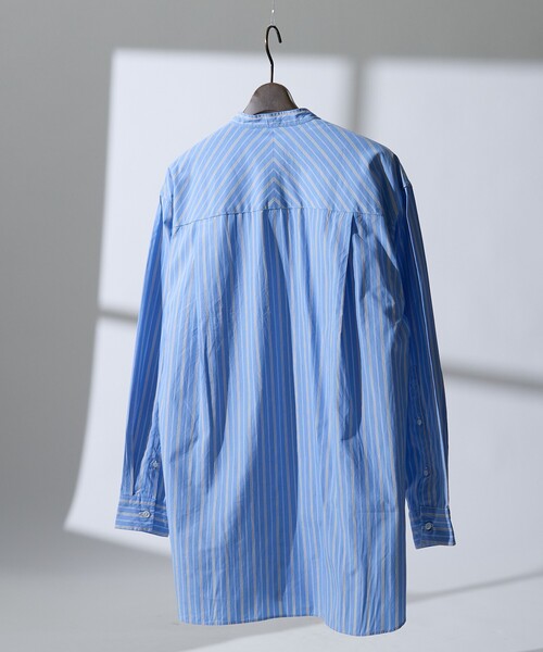 DESIGNWORKS（デザインワークス）の「【:colon / コロン】ストライプ長袖シャツ CST（シャツ/ブラウス・メンズ・ブルー系その他・1）」の7枚目の写真
