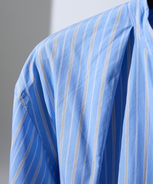 DESIGNWORKS（デザインワークス）の「【:colon / コロン】ストライプ長袖シャツ CST（シャツ/ブラウス・メンズ・ブルー系その他・1）」の5枚目の写真