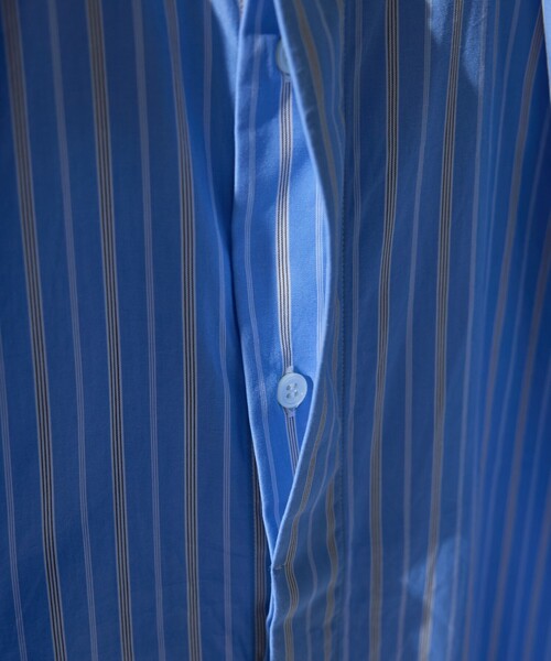 DESIGNWORKS（デザインワークス）の「【:colon / コロン】ストライプ長袖シャツ CST（シャツ/ブラウス・メンズ・ブルー系その他・1）」の3枚目の写真