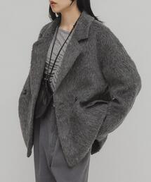 KBF(ケイビーエフ)のシャギーテーラードジャケット(その他アウター)