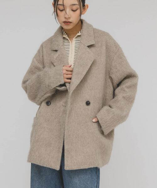 シャギーテーラードジャケット シャギーテーラードジャケット（その他アウター）｜KBF（ケイビーエフ